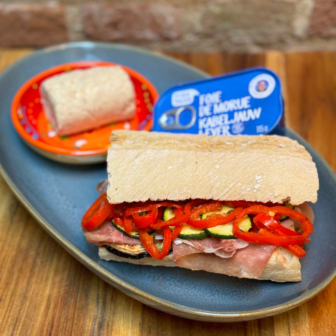 Sandwich with codliver butter