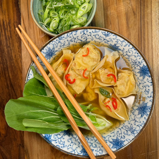 Green curry wontons