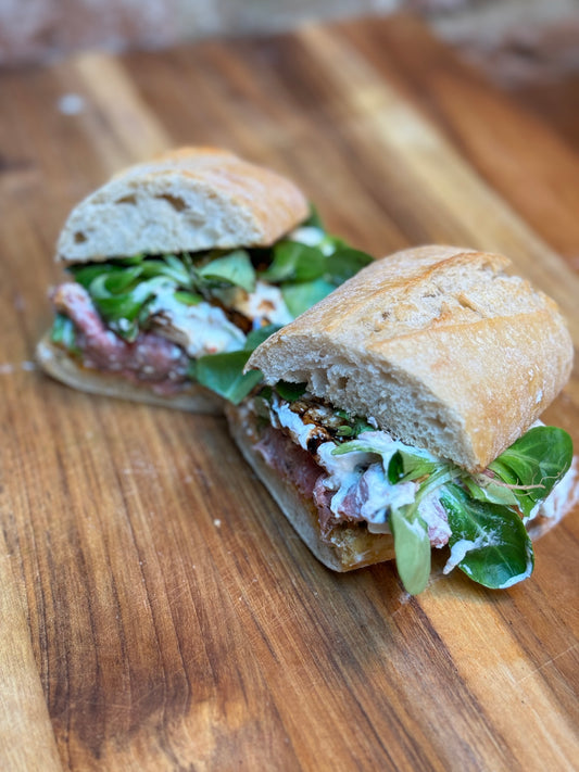 Italian burrata sandwich