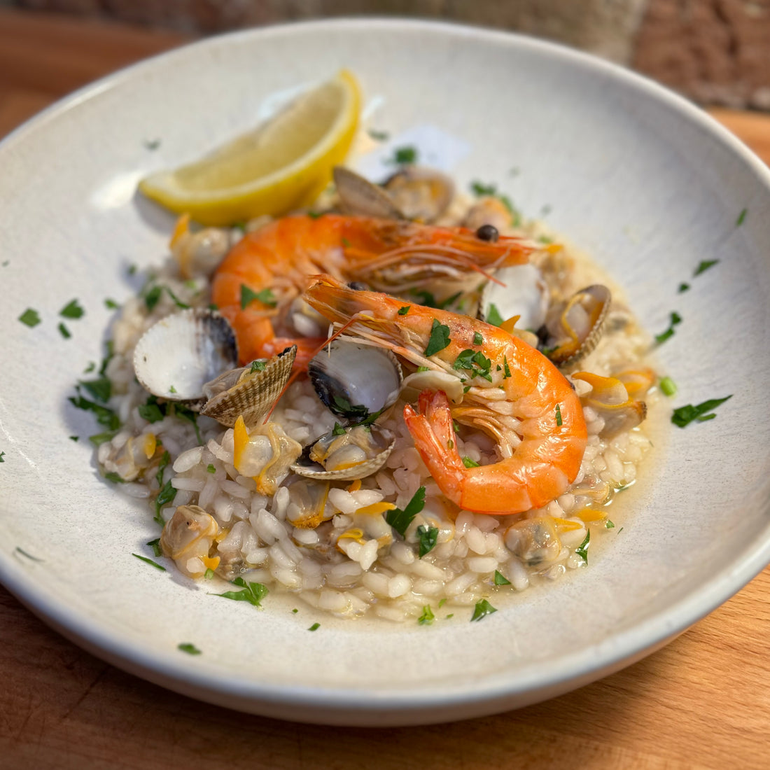 Seafood risotto