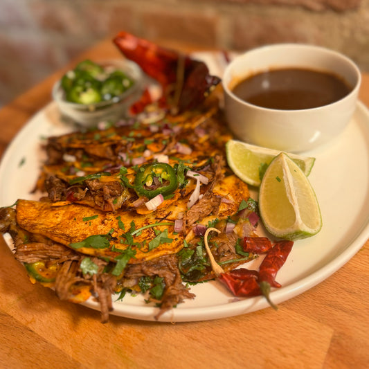 Beef birria tacos