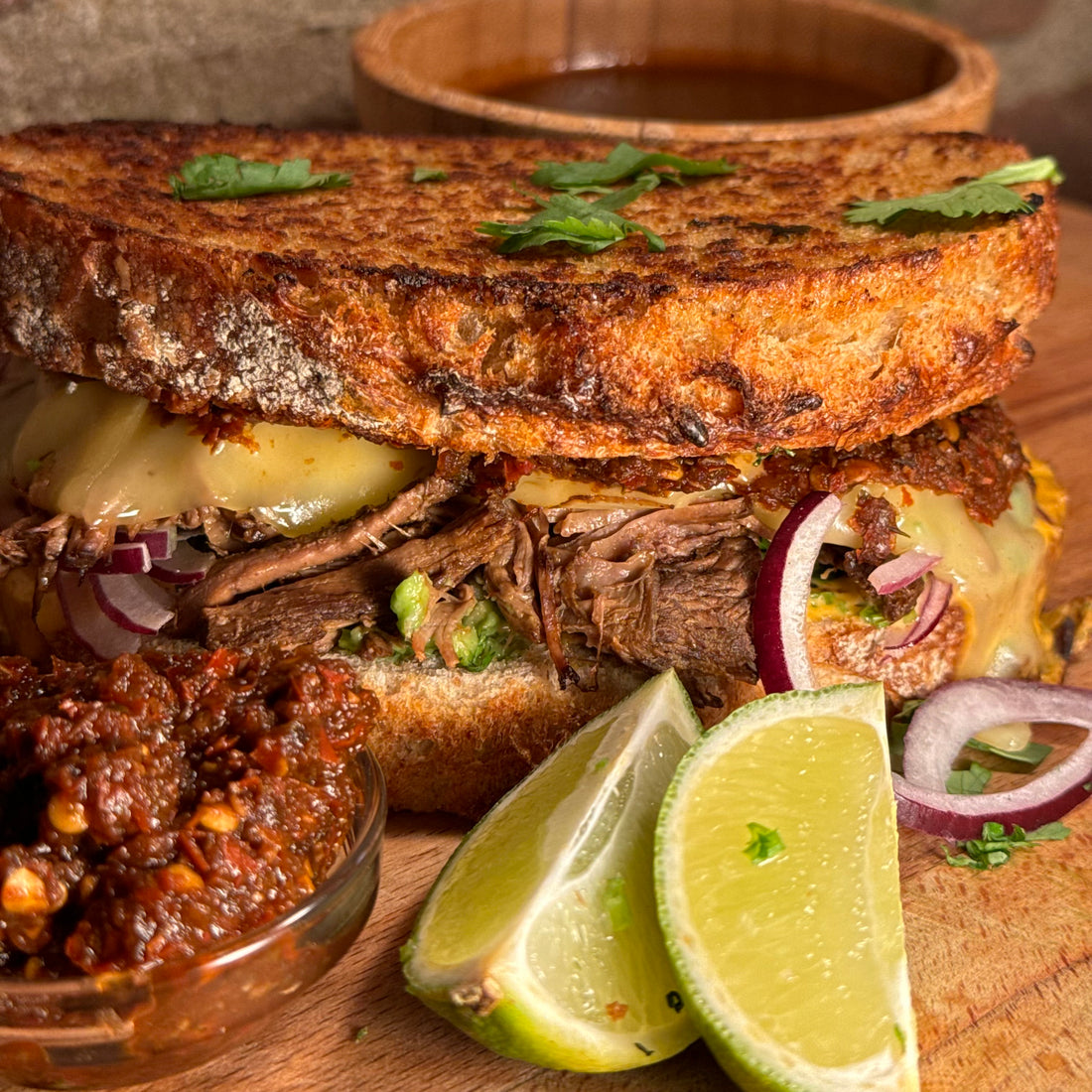 Birria melt