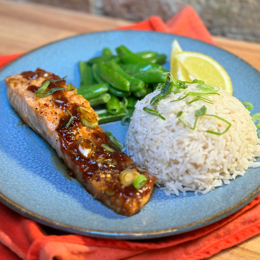 Honey garlic salmon