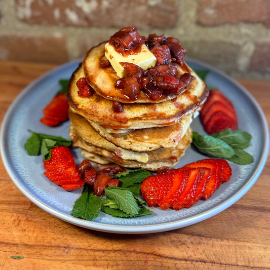 Strawberry pancakes