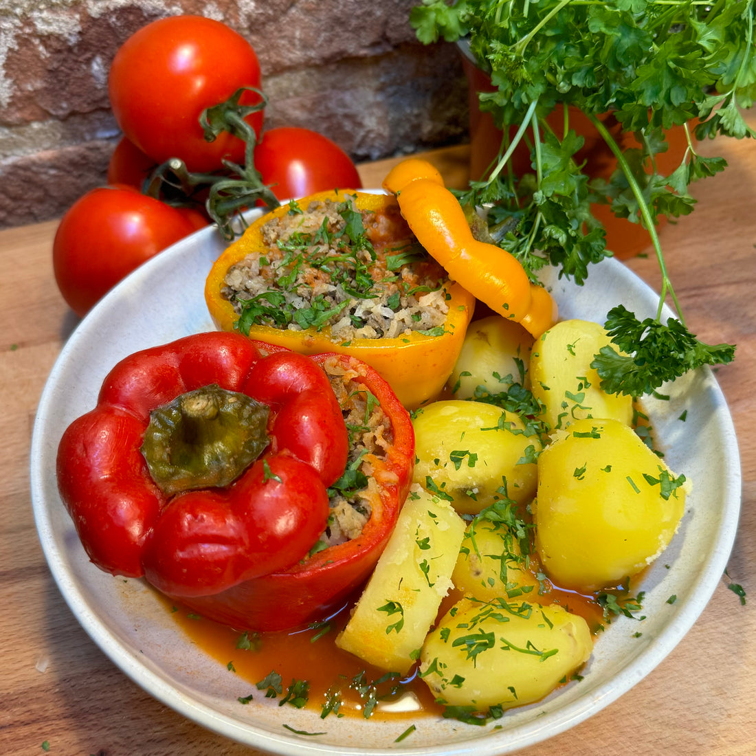 Stuffed bell peppers