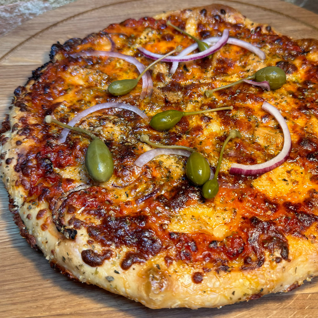 Pan pizza tonno
