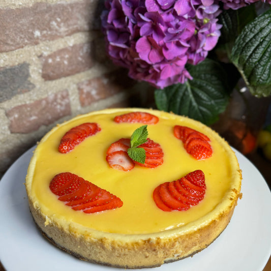 Lemon curd cheese cake