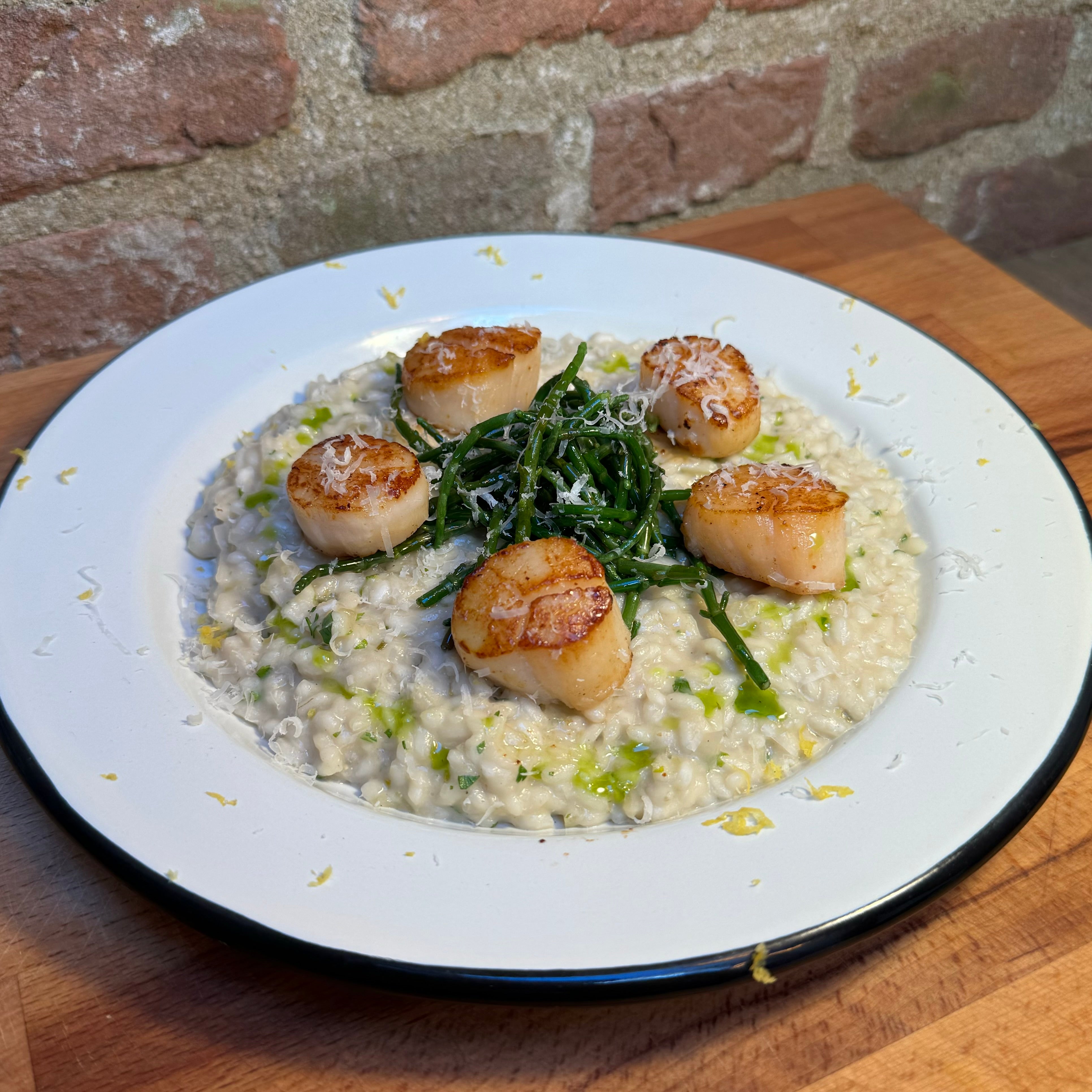 Scallops Rockefeller Risotto Scallop risotto – The twisted chef