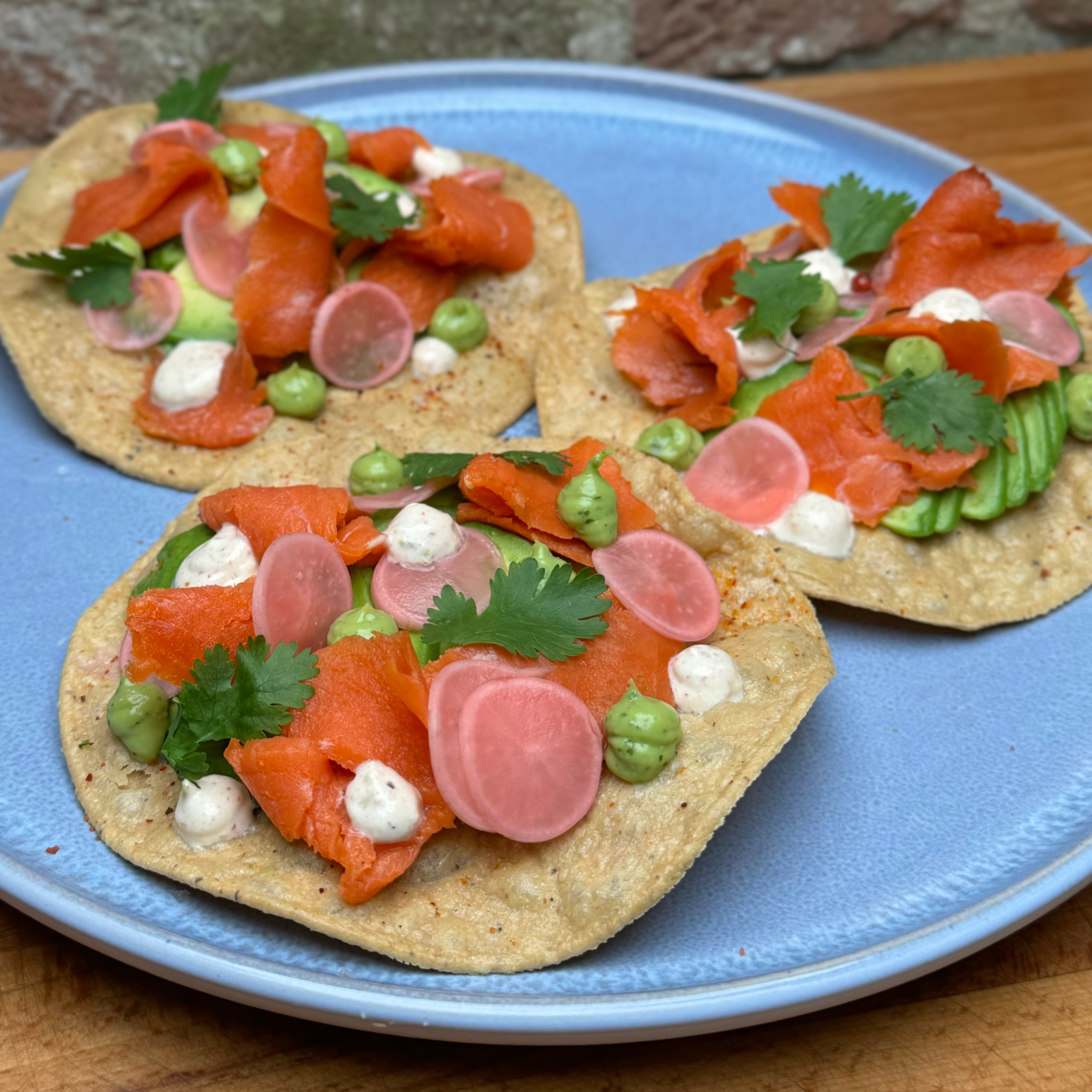 salmon tostadas – The twisted chef