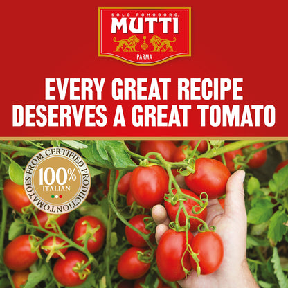 Mutti Whole Peeled Tomatoes (Pelati), 14 oz. | 12 Pack | Italy’s #1 Brand of Tomatoes | Fresh Taste for Cooking | Canned Tomatoes | Vegan Friendly & Gluten Free | No Additives or Preservatives